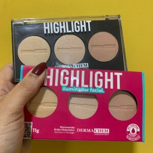 Trio de Iluminador Facial Highlight Dermachem 11g